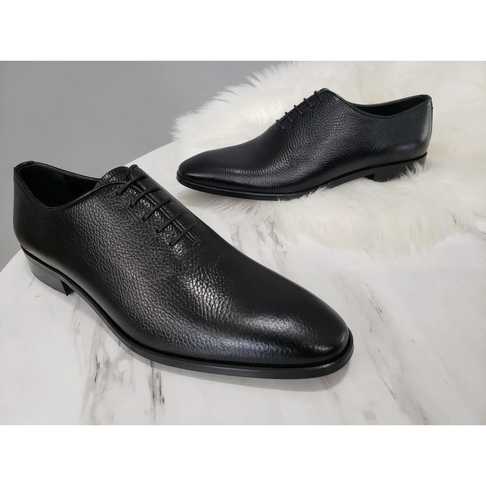 NEW NO BOX SZ 10 VELLAPAIS NEWARK WHOLECUT OXFORD SHOES MENS BLACK DRESS LOAFERS